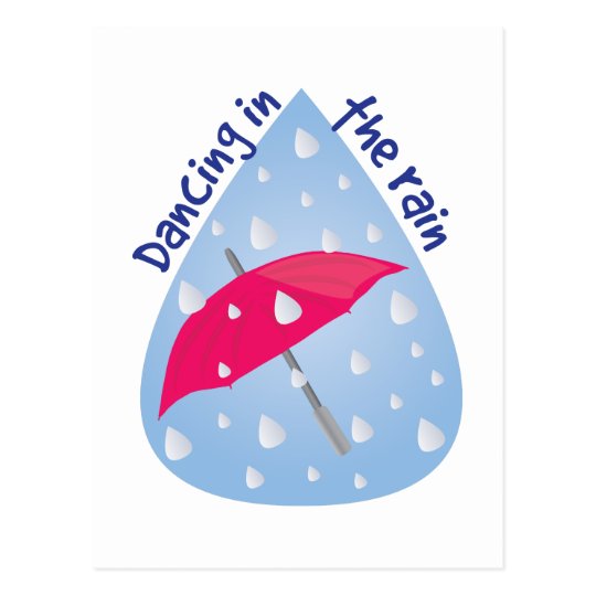 Dancing In The Rain Postcard | Zazzle.com