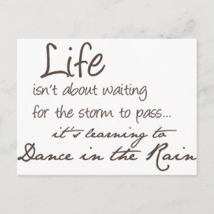 Dancing In The Rain Postcard
