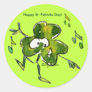 Dancing Irish Shamrock n Roll 11 Sticker