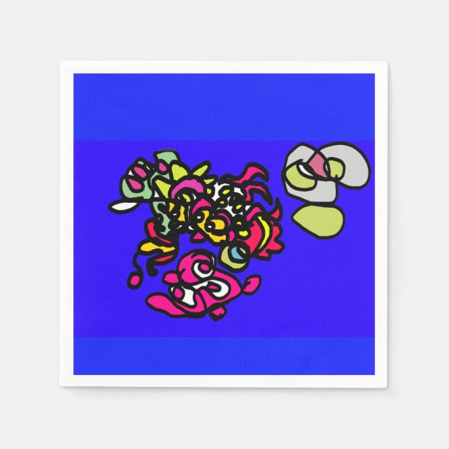 Dancing jellyfishes  napkins (Front)