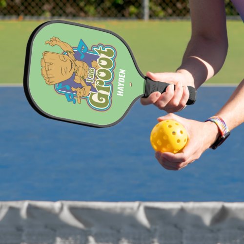 Dancing Kid Groot Badge Pickleball Paddle