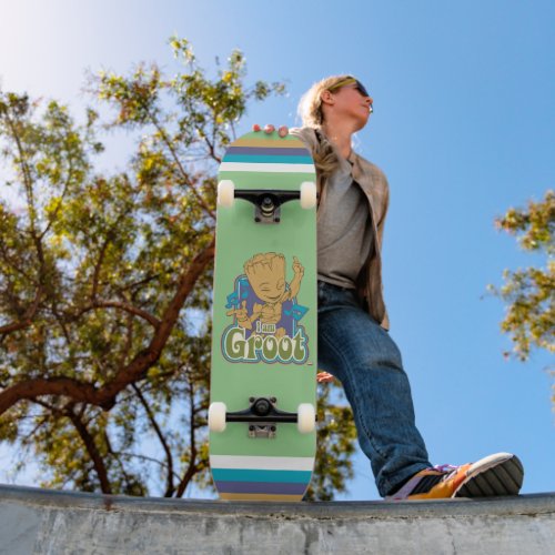 Dancing Kid Groot Badge Skateboard