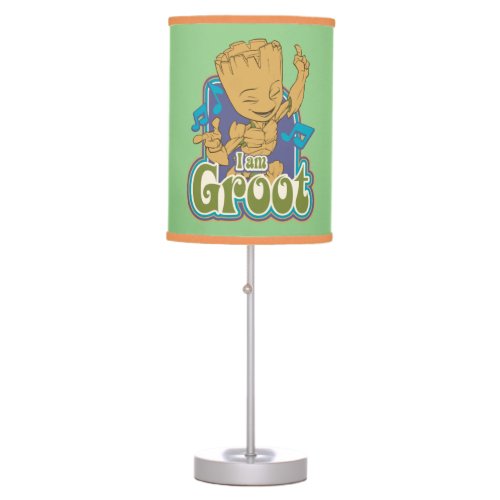 Dancing Kid Groot Badge Table Lamp