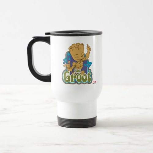 Dancing Kid Groot Badge Travel Mug