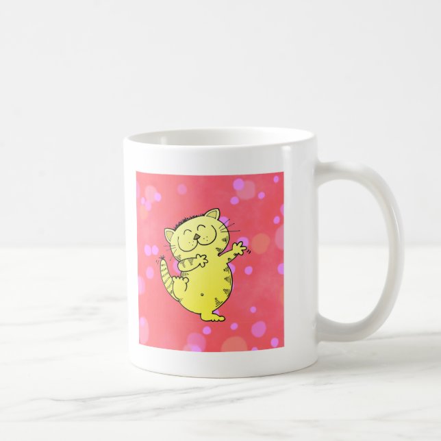 Dancing Kitten Coffee Mug (Right)