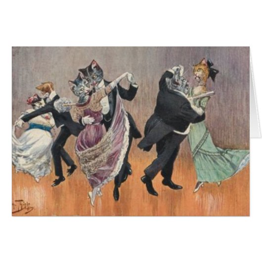 Dancing Kitties Cards (Front Horizontal)
