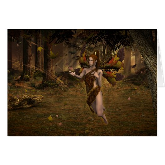 Dancing Leaves Cards (Front Horizontal)