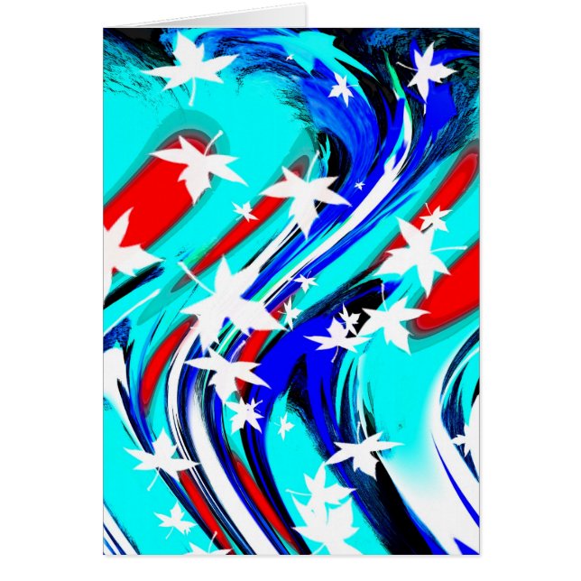 Dancing leaves cards (Front)