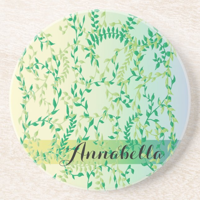 Dancing leaves coaster (Front)