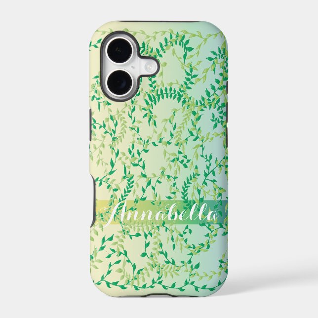 Dancing leaves iphone case (Back)