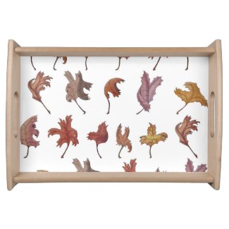 Dancing Leaves Serving Tray