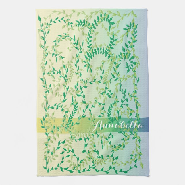 Dancing leaves towel (Vertical)