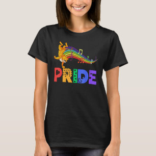 Dancing Leopard Pride Dad Rainbow Men Women Girls  T-Shirt