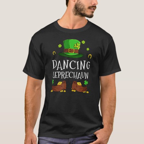 Dancing Leprechaun Matching Family Group St Patric T_Shirt