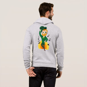 Dancing leprechaun, St. Patrick's Day cartoon Hoodie