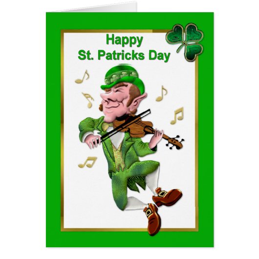 Dancing Leprechauun Cards (Front)