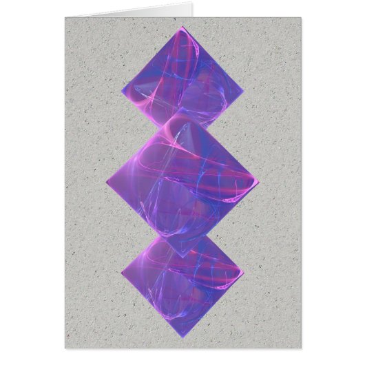 Dancing Lights Fractal Art Cards (Front)