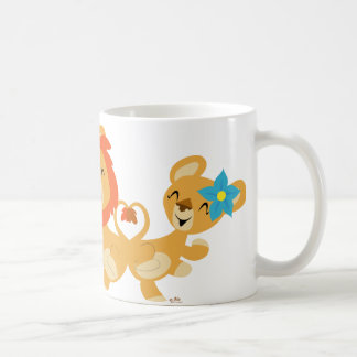 Dancing lion couple mug