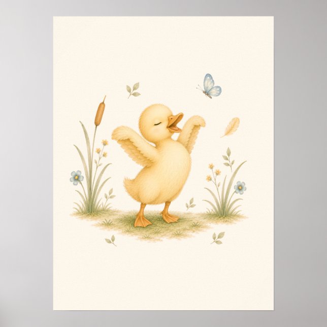 Dancing Little Duck Nursery  Poster (Front)