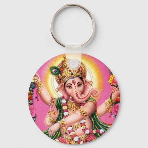 Dancing Lord Ganesha Keychain
