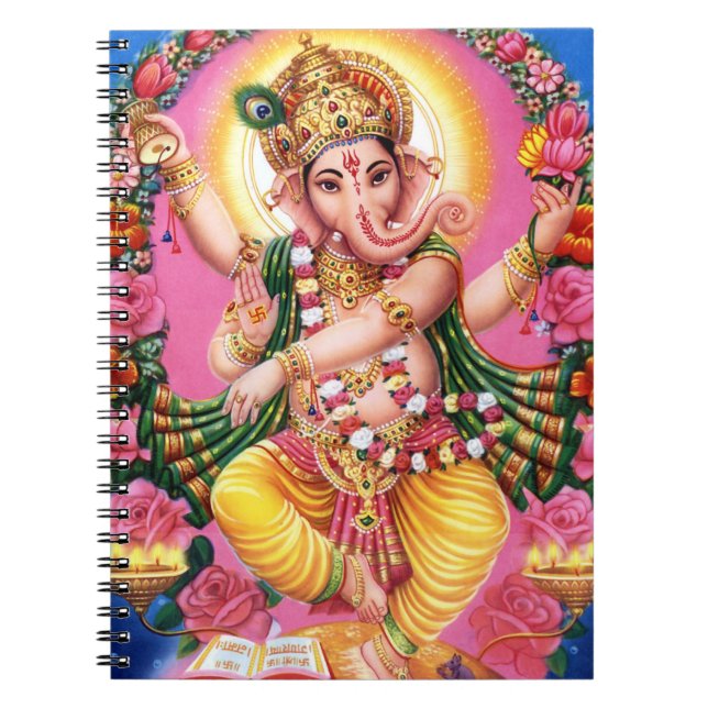 Dancing Lord Ganesha Notebook (Front)