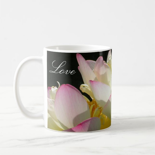 Dancing Lotus Coffee Mug (Left)