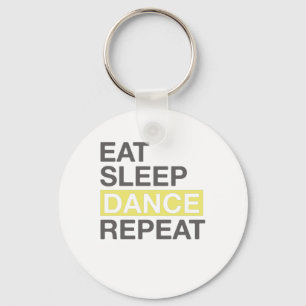 Dancing Lover for Dancer Eat Sleep Dance Repeat Keychain