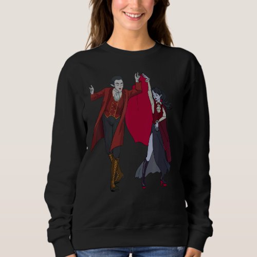 Dancing Medieval Gothic Vampire Gentleman Lady Hal Sweatshirt