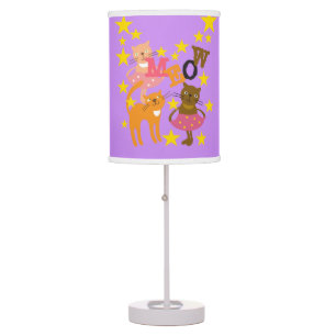 Dancing MEOW Cats Table Lamp