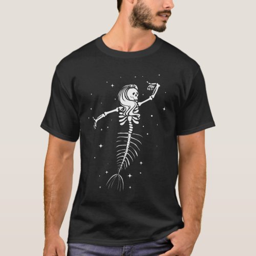 Dancing Mermaid Skeleton T_Shirt