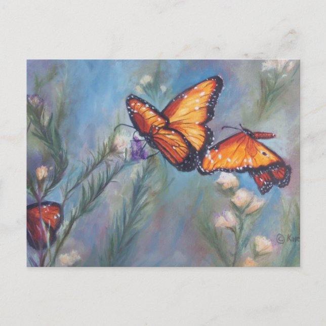 Dancing Monarchs Postcard (Front)