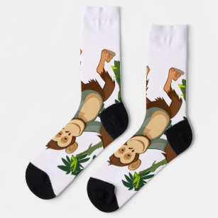 Dancing monkey socks