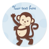 Dancing Monkey Stickers Envelope Seals