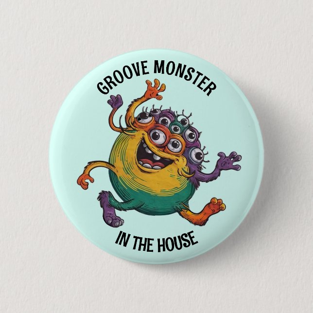 Dancing Monster Button (Front)