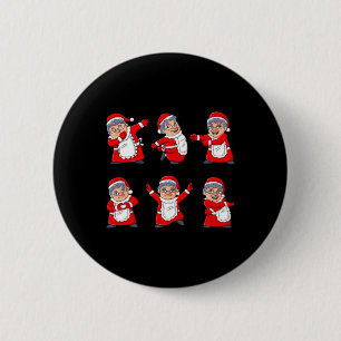 Dancing Mrs Claus Dance Challenge Boys Girls Kids Button