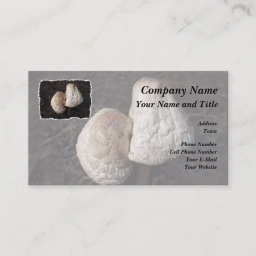 Customizable Dancing Mushrooms Duo Business Card