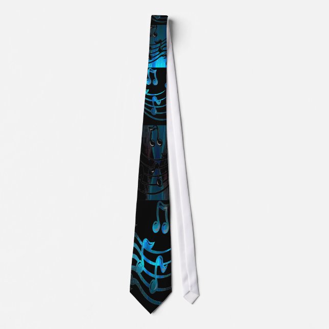 Dancing Music Notes Tie (Front)