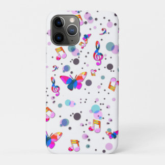 Dancing Music of Colors on Green iPhone 11 Pro Case
