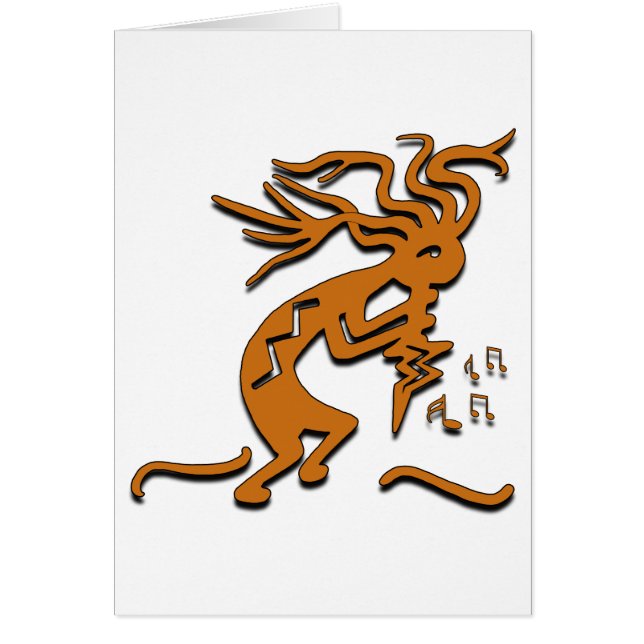 Dancing Musical Merrymaker Kokopelli Cards (Front)