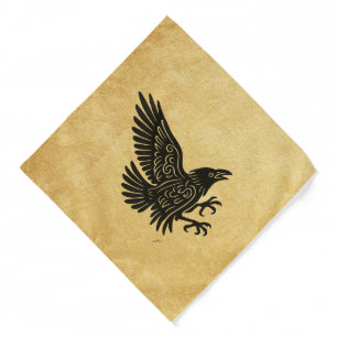 Dancing Norse Raven Bandana
