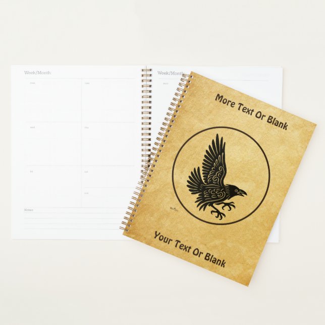 Dancing Norse Raven Planner (Display)