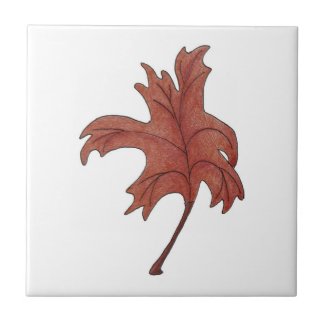Dancing Oak Leaf Red