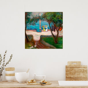 Dancing on a Shore Edvard Munch Poster