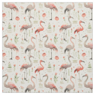 Dancing on Air: Whimsy Flamingo Fabric