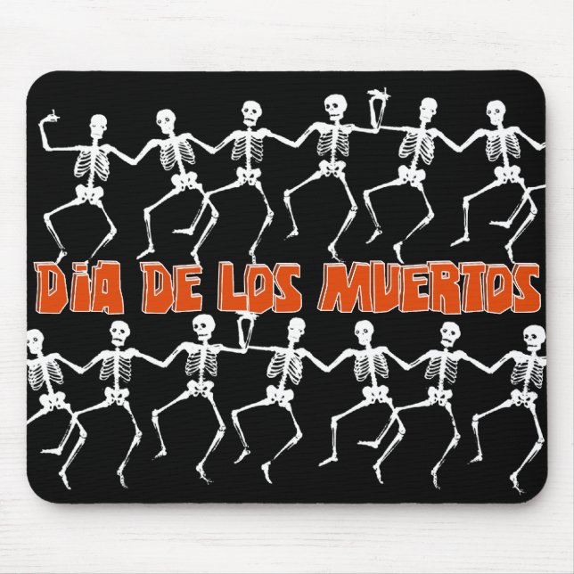 Dancing on Day of the Dead Mouse Pad (Front)