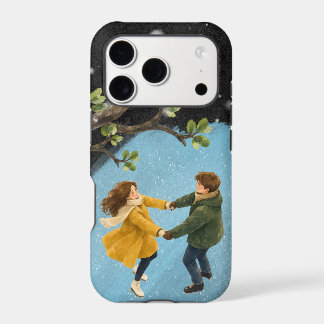 Dancing on Ice - Winter Romance Iphone Case