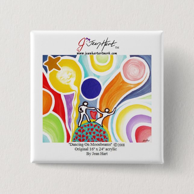 Dancing On Moonbeams Button (Front)