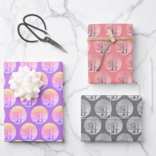 Dancing on Toes Ballet Shoes Repeat Pattern Wrapping Paper Sheets