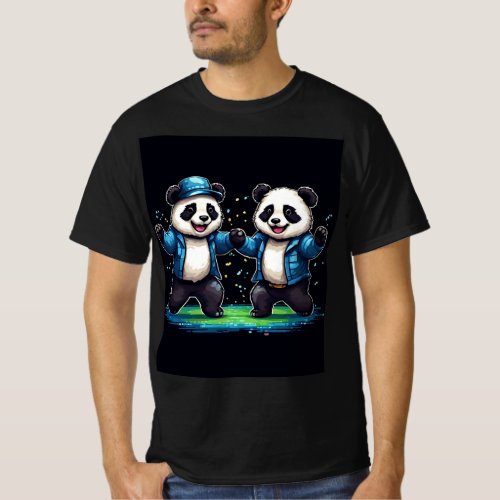 dancing pandas T_Shirt