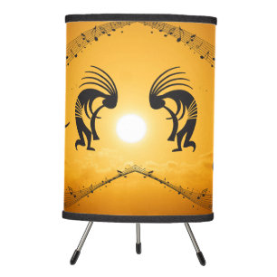 Dancing Party Kokopelli Southwestern Desert Tripod Lamp